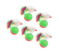 SEWACC 5 Pièces Jouet Oscillant Interactif en Plastique | Boule Mobile, Réduit L’ennui, Usage Maison ou Boutique, Format Léger, pour Chats Attentifs