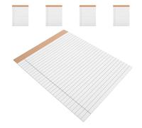 SEWACC 5 Pièces Lot de 5 Blocs-notes Format Légal 203x280 Mm Papier Blanc Ligné Perforé, 30 Pages par Bloc, Dos Carton Rigide, Blocs D’écriture pour Bureau, Maison et École, Cahiers
