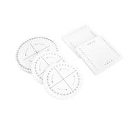 SEWACC 5 pièces Lot de Disques de Tricotage Outils Durables pour Bracelets et Macramé Disques Ronds et Carrés Polyvalents pour DIY et Tissage Manuel