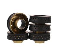 SEWACC 5 Pièces Lot de Noyaux Universels Cuivre pour Brûleur de Cuisinière à Gaz Distributeurs de Flamme Stables pour Cuisson Précise Capuchons Durables pour Petits Foyers