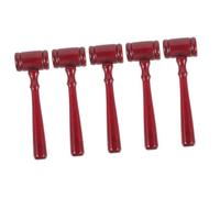 SEWACC 5 pièces Marteau Juge Bois Naturel Rôle Garçon Fille Coordination Main Œil Garçon Fille Accessoire Jeux Rôles