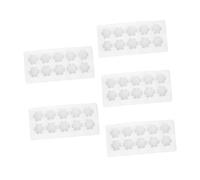 SEWACC 5 pièces Plateau Œufs Mousse Epe Antichoc Boîte Rangement Œufs Emplacements Support Protecteur Blanc pour Sécurisés à Domicile