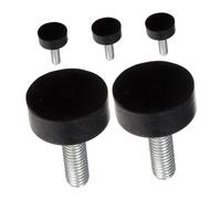 SEWACC 5 pièces Réglables Caoutchouc pour Meubles Tampons Anti-Vibrations et Anti-dérapants Supports Stables et Durables pour Tables Armoires et Chaises