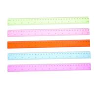 SEWACC 5 pièces Règles Plastique Colorées pour Élèves Légères avec Graduation Accessoires Scolaires pour Maison Bureau et Classe