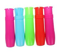 SEWACC 5 Pièces Support de Craie Réglable Plastique Porte Craie Créatif Soluble Leau Extension et Pratique pour Tableau Adapté Aux Enseignants et Élèves Couleur