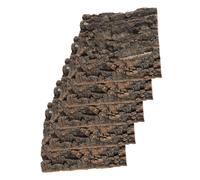 SEWACC 5 Pièces Terrarium Bark Reptile Climbing Background Natural Cork Tree Bark Hide for Snakes Turtles Lizards Reptile Tank Decor