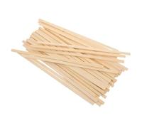 SEWACC 50 Pièces Bâtons Carrés pour Diy Matériaux de Modélisation Architecturale Bâtons de Décoration Sticks Robustes et Durables pour Projets Manuels et Miniatures