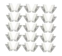 SEWACC 50 Pièces Clips Autocollants Transparente PP Porte Badges Pratiques pour Documents Affiches et Identités Faciles à Utiliser et