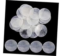 SEWACC 50 pièces Coquilles Rondes Naturelles à Double pour Décoration Suspendue DIY pour Carillons Éoliens et Bijoux Artisanaux