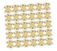 SEWACC 50 pièces Double-sided Hollow Bead Caps Spacer Beads For DIY Jewelry Making End Caps For Bracelets And Necklaces Metal Flower Embellishments Craft Accessories