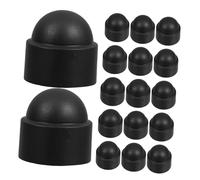 SEWACC 50 Pièces Lot de Capuchons de Protection Pe pour Vis Hexagonales Caches Écrous Décoratifs Noirs Protection Poussière Facile à Installer pour Meubles et Machines