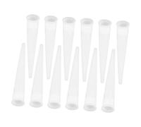 SEWACC 50 pièces Lot de Embouts de Buse Calfeutrage Plastique Blanc Accessoires pour Colle Silicone Outils pour Joints Étanches Anti-air et Anti-gaspillage Adaptés Pose de Portes et