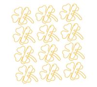 SEWACC 50 Pièces Trombones Métalliques Forme de à Quatre Accessoires de Bureau Adorables pour Organiser Documents et Notes Décoration Pratique pour Écoles et Bureaux