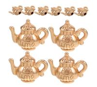 SEWACC 50 Pièces Vintage Mini Teapot Charm Alliage pour DIY Bijoux Pendentif Kettle Rétro et Polyvalent pour Colliers Bracelets Porte-clés