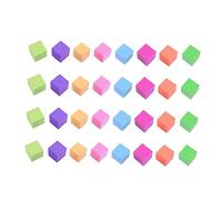 SEWACC 50pièces Blocs Cubiques Colorés Éva Outils Éducatifs Mousse pour Garçon Fille pour DIY Et Développement des Compétences Pratiques