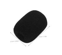 SEWACC 50pièces Mini-couvertures De Microphone Mousse Bonnette Anti-vent Pour Du Bruit Housse De Revers Haute Adapté Aux Réunions Et Visites Guidées