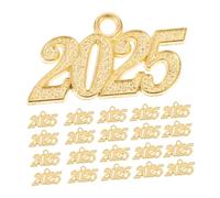 SEWACC 50pièces Perles de Fin Études Breloques avec Chiffres de Année pour Création de Bijoux Breloques à Pompon pour Colliers et Accessoires