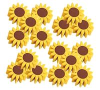 SEWACC 50pièces Perles Forme De Tournesol Lisses pour Loisirs Créatifs Et Bricolage Perles Espacement pour Colliers Soi-même