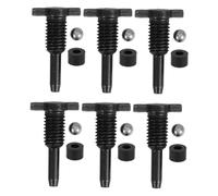 SEWACC 6 Ensembles Hydraulic Jack Accessories Kit with Seal Steel Ball and Air Release Valve Vertical Jack Parts for Automotive and Industrial Repair Leakproof
