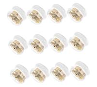 SEWACC 6 paires Fermoirs Boucles Doreilles Dorés Sécurisés Silicone Chute pour Oreilles Tombantes Confortables et Durables pour Événements Formels