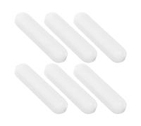 SEWACC 6 Pièces Barres de Mélange Magnétiques C Type Blanches pour Agitateurs Magnétiques Baguettes Agitation Rapide et Uniforme Accessoires de Laboratoire pour Expériences Réutilisable