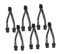 SEWACC 6 Pièces Câbles Alimentation GPU Double Broches vers Broches Adaptateurs Pcie pour Cartes Graphiques Compatibles avec Alimentation Ancienne et Gestion de Câbles Optimisée