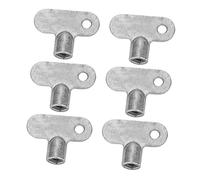 SEWACC 6 pièces Clé Carrée pour Purgeur Radiateur Outil Polyvalent pour Robinet Vanne Adapté Aux Compteurs Gaz et Eau Usage Domestique et Plomberie