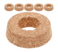 SEWACC 6 Pièces Couvercle en Liège pour Vase de Propagation de Plantes avec Trou Central, Bouchon en Liège Naturel, Facile Gestion de l'eau pour Terrarium et Jardinière Murale