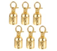SEWACC 6 pièces Crochet de Corde de Zinc Embout Stopper pour Corde Corps Crochet de Protection pour Lanière Antichute Accessoire de Suspension pour Événements et Barrières