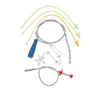 SEWACC 6 pièces Kit de Crochets de Débouchage Canalisation Flexibles pour Évier Cuisine Salle de Bain Outil pour Éliminer Cheveux et Résidus Rapidement