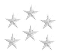 SEWACC 6 pièces Lot de Abat Jours Pliables Pentagramme Argentés Décoration Intérieure Lumineuse Origami pour Salon Chambre et Mariage