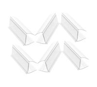 SEWACC 6 pièces Porte Étiquette Transparent pour Support de Prix Multifonctionnel pour Étiquettes de Rayonnage de Design Pratique et Économique Espace
