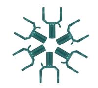 SEWACC 6 Pièces Support de Branche d'arbre, Support Métallique pour Branches d'arbre, Alliage D'aluminium, Vert, pour Tube Rond de 0,75 Pouce, pour Arbres et Arbres Fruitiers, Vergers