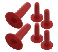SEWACC 6 Pièces Tétine de Rechange pour Biberon en Silicone Rouge, pour | Embout Allongé, Trou Testé, Limite les Pertes de Lait et Aide à Éviter L’étouffement
