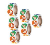 SEWACC 6 Rouleaux Autocollants de Récompense pour Garçon Fille Autocollants Incitatifs Adhésifs pour Enseignants Classe Motiver et Encourager Élèves Cartoons