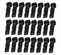 SEWACC 60 pièces Clips de Lampe Frontale Antidérapants pour Casque de Sécurité Support Stable pour Activités de Plein Air Camping Course Nocturne