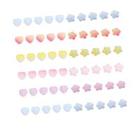 SEWACC 60 Pièces Décoration de Nail Art en Tranches Assorties, Autocollants pour Manucure Diy, Décoration de Coque de Téléphone et Loisirs Créatifs, Motifs Cœurs et Style Style Aléatoire