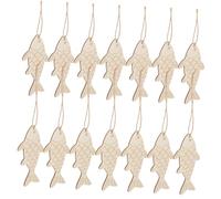 SEWACC 60 Pièces Découpes Poisson Non Ornements Naturels Formes Poisson à Peindre pour Décoration Bord de Mer Mariage Anniversaire et Fêtes