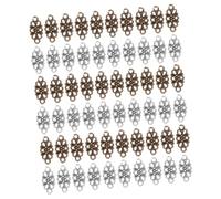 SEWACC 60 pièces Pendentifs Fleur Rétro Alliage Connecteurs à Doubles pour Bijoux DIY Accessoires Vintage pour Bracelets et Colliers