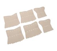 SEWACC 6pcs Accessoires de Table de Billard en Cuir Synthétique Gris, Pochettes et Protège-Coins Résistants, Idéal pour Soirées Billard et Salle de Loisirs