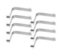 SEWACC 8 Clips en Acier Inoxydable de V pour Piscine, Accessoires de Fixation Robustes pour Perche de Piscine, Adaptés Usage Domestique et Commercial