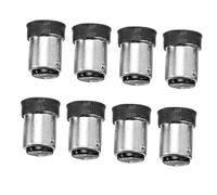 SEWACC 8 pièces Adaptateur Douille vers Noir Convertisseur Support Lampe Ampoule pour LED Halogène Filament Compatible Garage Atelier