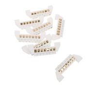 SEWACC 8 Pièces Bloc de Terre Cuivre Positions Barrette de Distribution Électrique à Vis Conductivité Structure Stabile pour Voiture Bateau Usage Industriel et Domestique