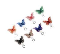 SEWACC 8 Pièces Butterfly Phone Tether Tabs Lanyard Patch For Smartphones With Cute Cartoon Design And Secure Neck Strap Connection