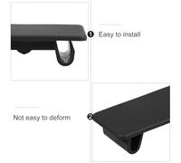 SEWACC 8 pièces Cache-plaques Interrupteur à Bascule Noir Abs Lot de Protection Poussière et Débris Compatible Panneaux de Commande Automobile Installation Facile par Encliquetage