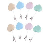 SEWACC 8 Pièces Chiffons Nettoyants Écran Silicone avec Corde Suspendue Lingettes pour Écrans Électroniques et Lunettes Nettoyage Pratique pour Pc et Téléphone