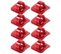 SEWACC 8 Pièces Clips de Câble Adhésifs pour Vélo avec Base en Alliage D'aluminium, Fixation C pour Câble de Frein et Dérailleur, Installation Rapide pour Cyclisme Quotidien