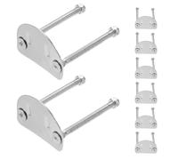 SEWACC 8 Pièces de Patin à roulettes Double Rangée en Acier Inoxydable | Plaques Transparentes, Trous de Montage Précis, Ensemble Support et Plaque, pour Débutants et Patineurs Fitness