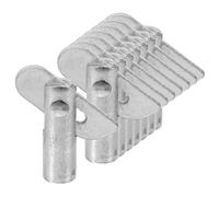 SEWACC 8 pièces Goupille de Verrouillage Galvanisée pour Échafaudage Broche de Fixation Résistante à Lusure Remplaçable et Compatible avec Divers Accessoires Montage Rapide sans Outil