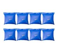 SEWACC 8 Pièces Paquet Suspendu D'hivernage pour Piscine Bleu en PVC, Accessoires Multifonctions pour Organiser et Stocker Couverture de Piscine en Hiver